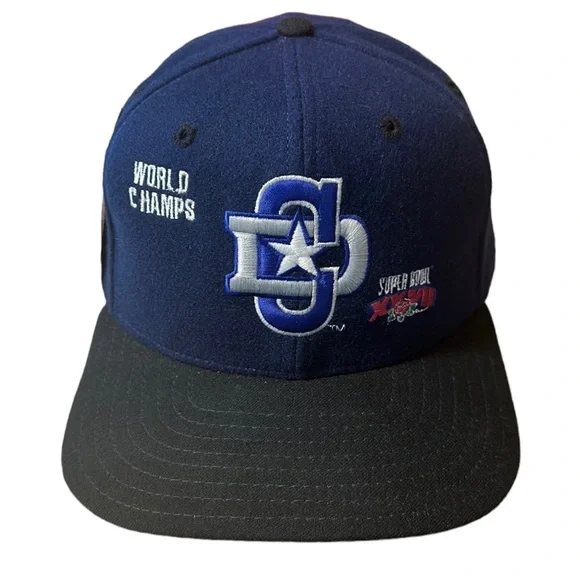 Vintage Dallas Cowboys Super Bowl XXVII World Champs New Era 59/50 Snapback Hat - Picture 4 of 13